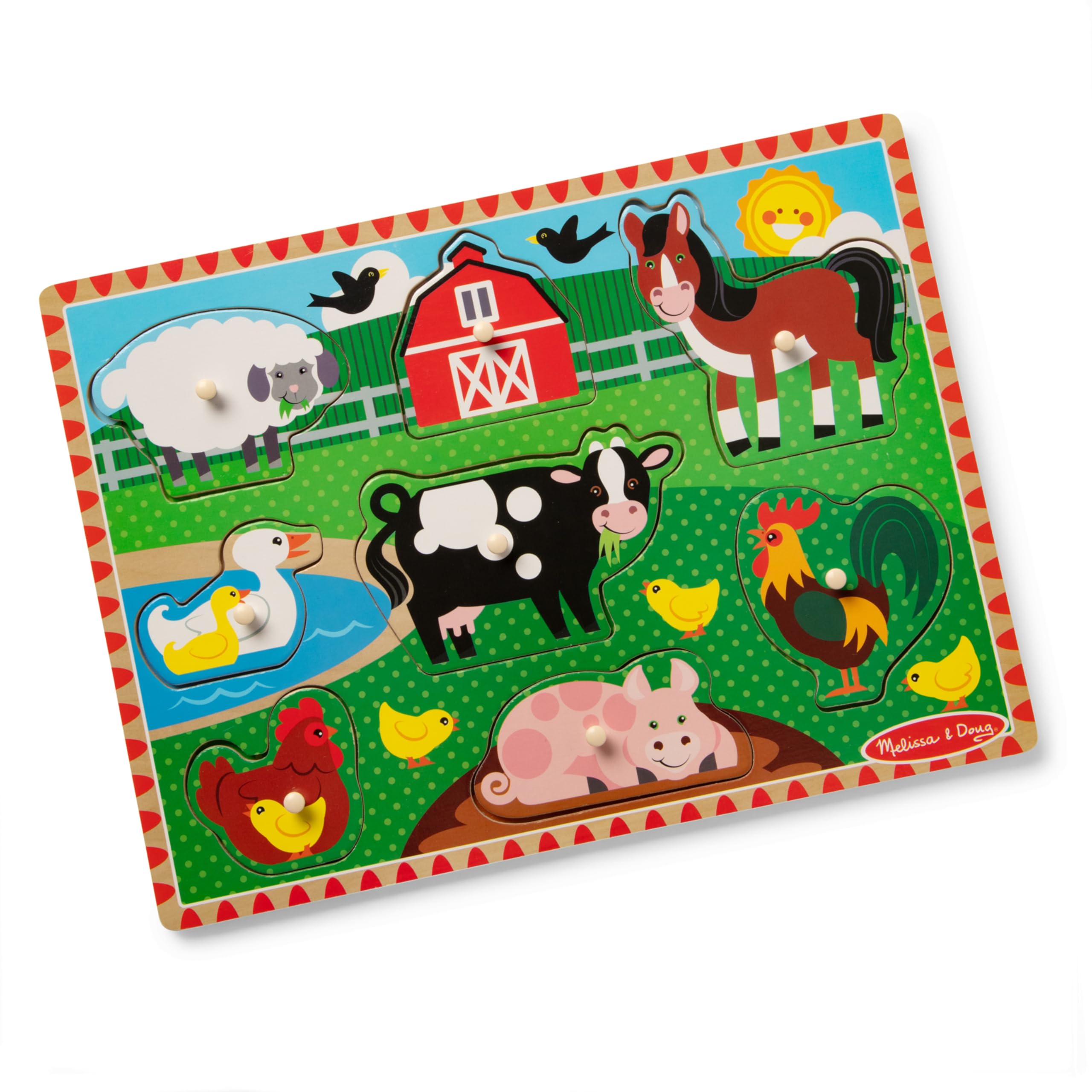 Amazon.co.jp: Melissa&Doug(メリッサ&ダグ)ペグパズル ファーム